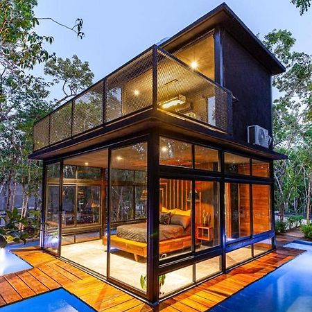 Tiny House En La Selva Con Cenote Natural Privado Tulum Extérieur photo