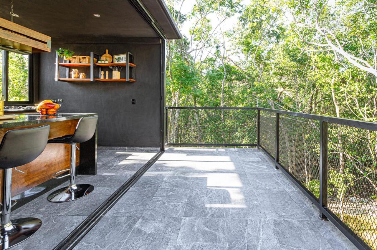 Tiny House En La Selva Con Cenote Natural Privado Tulum Extérieur photo